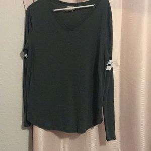 PINK BRAND GReen long sleeve shirt